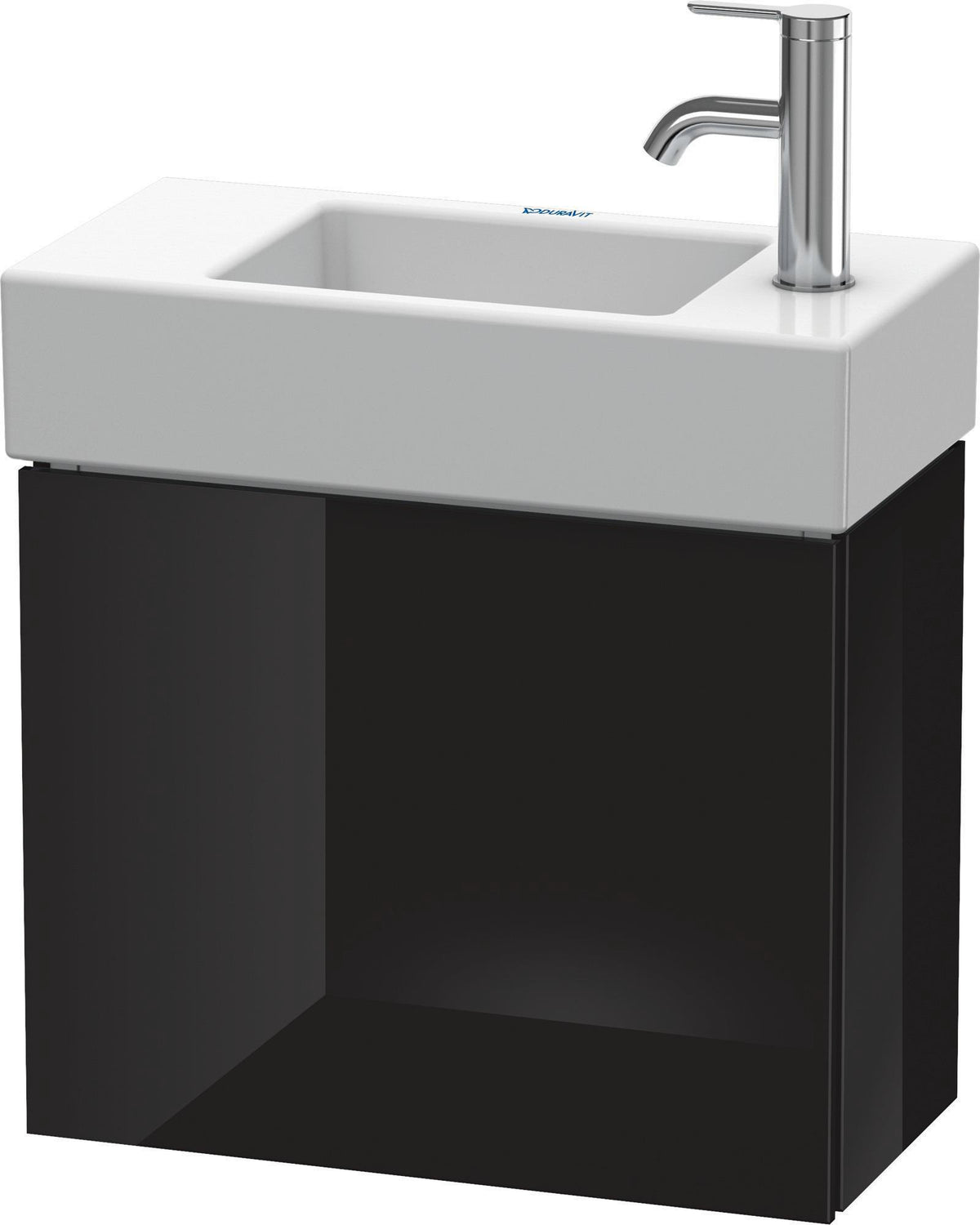 DURAVIT L-Cube Waschtischunterbau 480 mm betongrau matt, wandhängend, 1 Tür rechts
