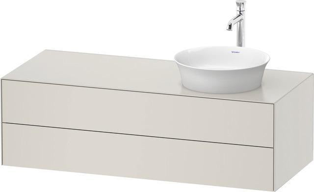 Duravit White Tulip Waschtischunterbau 1300 mm Nordic Weiß Seidenmatt mit Tip-On-Technik