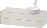 Duravit White Tulip Waschtischunterbau 1300 mm Nordic Weiß Seidenmatt mit Tip-On-Technik