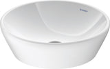 DURAVIT D-Neo Aufsatzbecken 400mm rund weiß ohne Überlauf mit WonderGliss