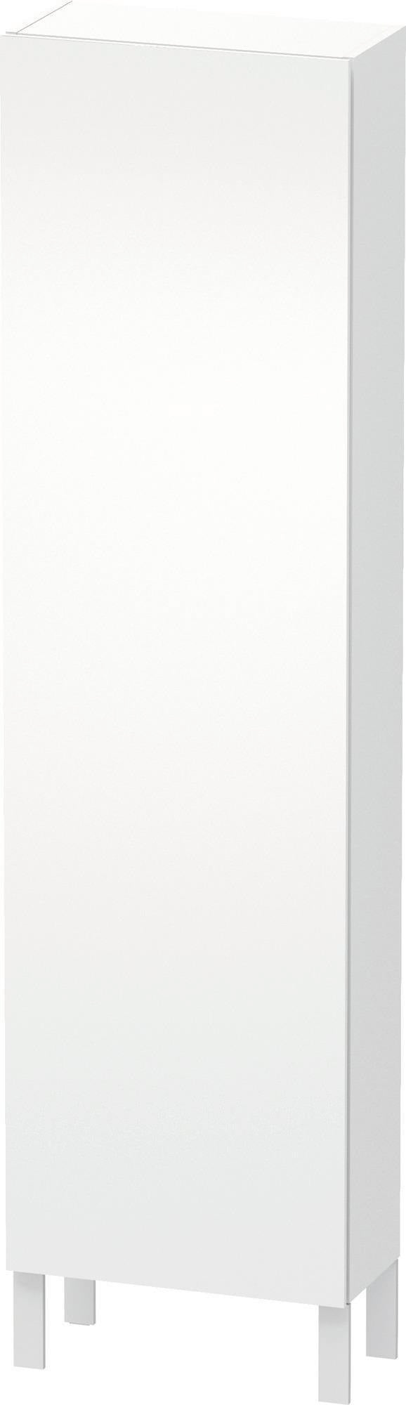 DURAVIT L-Cube Hochschrank 500x243x1760 mm, 1 Tür links, Weiß Matt, Soft-Close