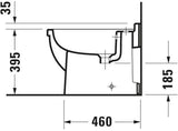DURAVIT Stand-Bidet Starck 3 560 mm weiß WonderGliss mit Überlauf und 1 Hahnloch