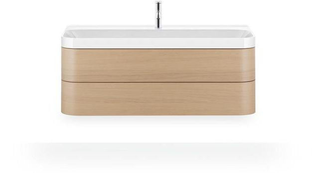 Duravit Happy D.2 Waschtischset 1175 mm wandhängend mit Tip-on Technik und Soft-Close