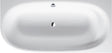 DURAVIT Cape Cod Badewanne 1900x900 mm Eckwanne rechts Weiß Matt mit Fußgestell & Verkleidung
