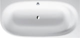 DURAVIT Cape Cod Badewanne 1900x900 mm Eckwanne rechts Weiß Matt mit Fußgestell & Verkleidung