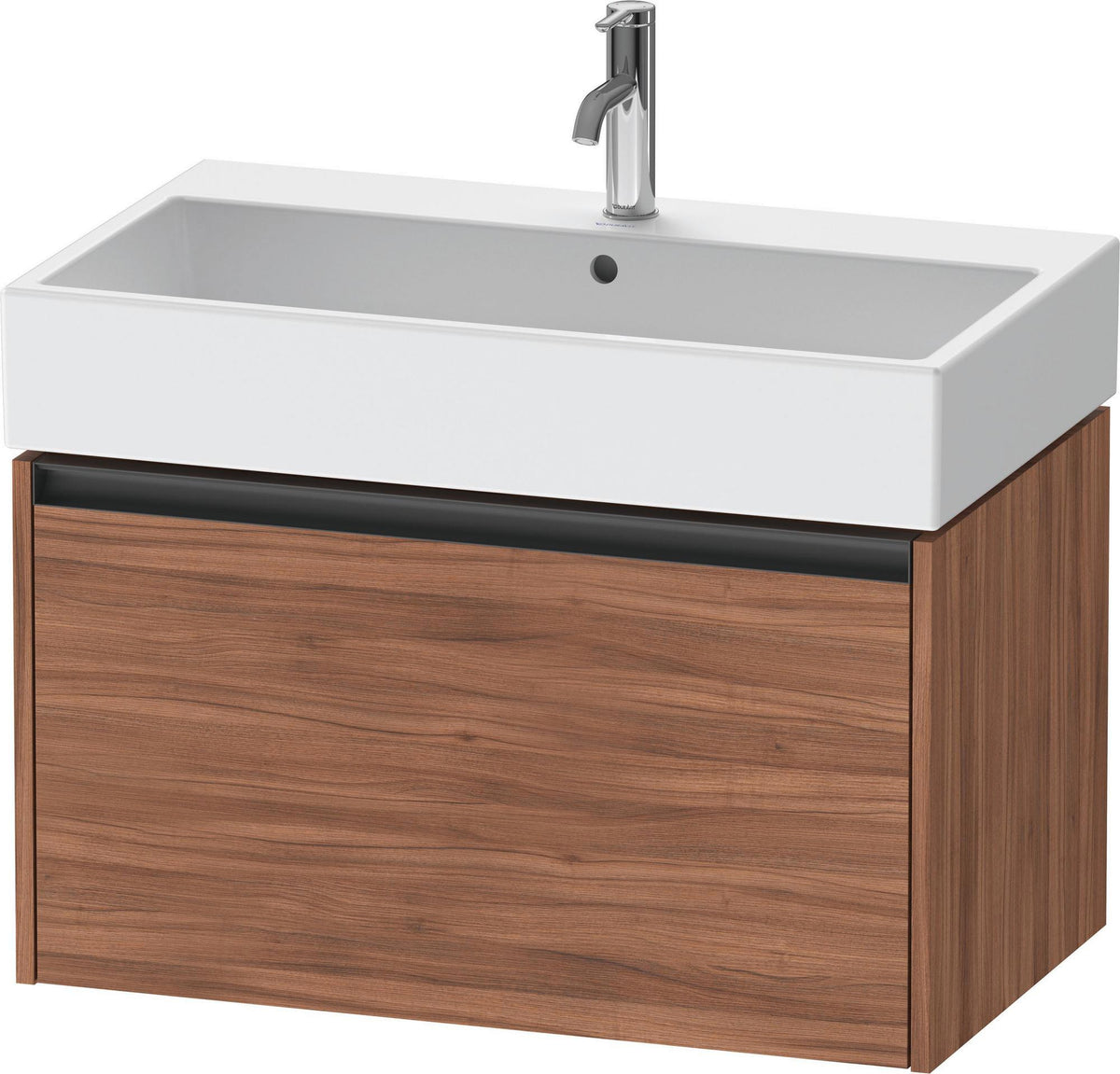 Duravit Waschtischunterbau Ketho.2 wandhängend 460x784x440mm Betongrau Matt 1 Auszug