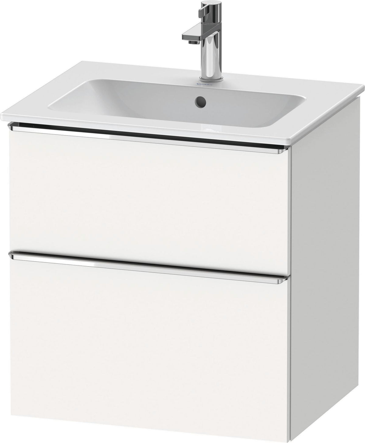 DURAVIT D-Neo Waschtischunterbau 610 mm Eiche Schwarz mit Bronze Griff – wandhängend
