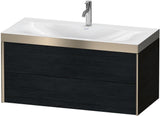 DURAVIT XViu c-bonded Waschtischunterbauset 1000 mm Eiche mit 2 Schubkästen