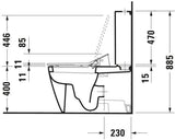 DURAVIT SensoWash Slim Dusch-WC Sitz weiß mit Fernbedienung und Durchlauferhitzer