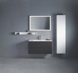Duravit L-Cube Waschtischunterbau 1020 mm taupe matt – wandhängend, 2 Schubkästen, Tip-On