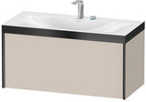 Duravit Möbelwaschtischset XVIU 1000x480mm Chaos mit Raumsparsiphon und Hahnlochbank