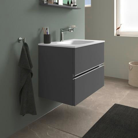 DURAVIT Sivida Spiegelablage 800x115x35mm Chrom/Weiß Matt – Montage unter Spiegel inkl. Befestigungsmaterial