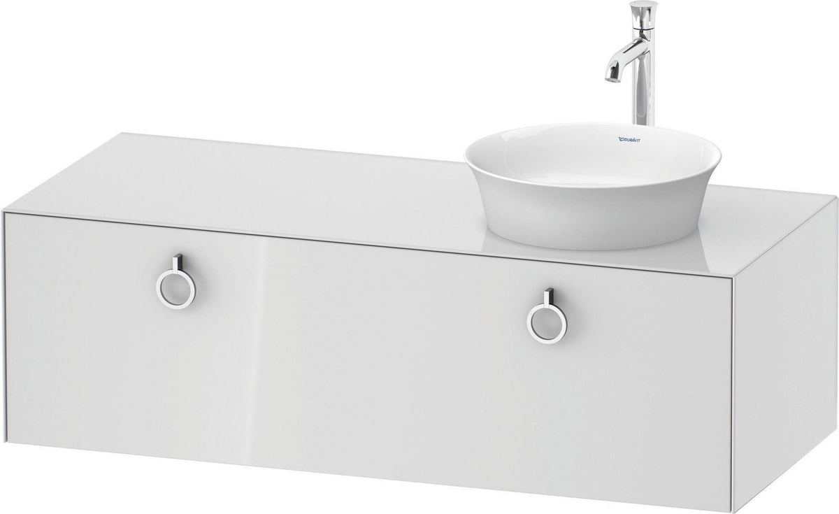 DURAVIT White Tulip Waschtischunterbau 1300 mm wandhängend, 1 Auszug, weiß seidenmatt