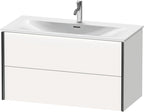 weiß matt / weiß / 2Schubk.,schwarz matt/weiß