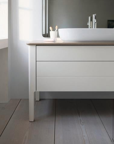 Duravit Luv Waschtischunterbau bodenstehend 1338 mm Weiß Seidenmatt mit Tip-On-Technik