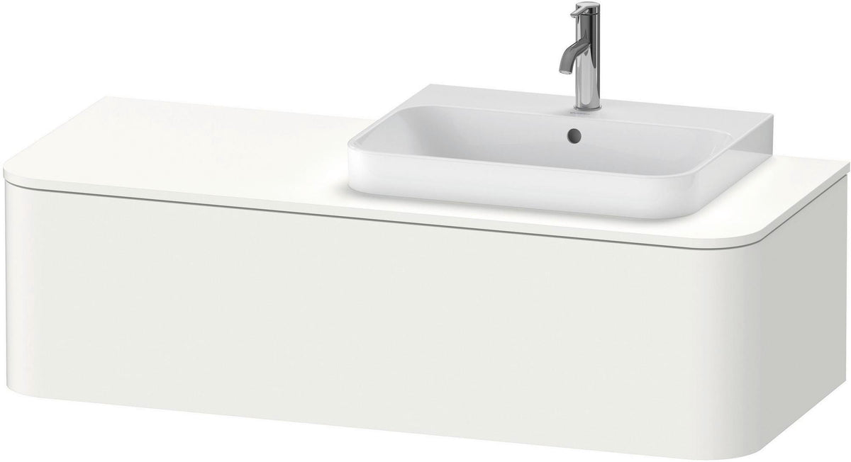 DURAVIT Happy D.2 Konsolenwaschtischunterbau 1300 mm taupe supermatt mit Tip-On und LED