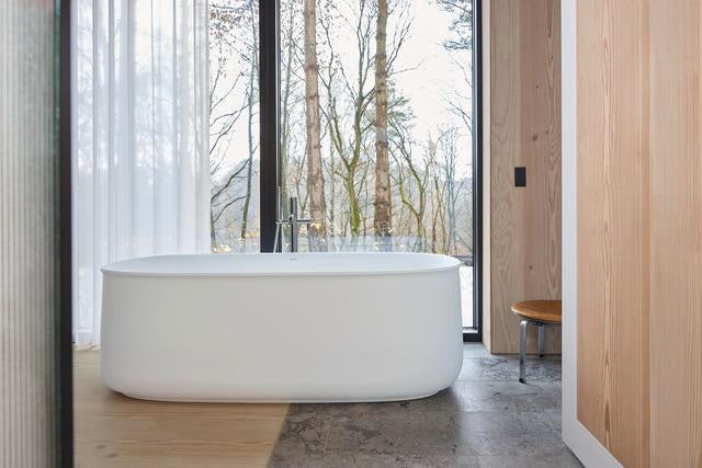 DURAVIT Zencha Whirlwanne 1800x900mm freistehend mit Air-System und 2 Rückenschrägen in Weiß Matt