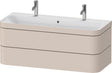 DURAVIT Happy D.2 c-bonded Waschtischset 1175 mm wandhängend mit 2 Schubkästen und Tip-on Technik