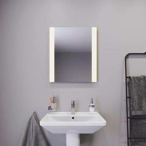 DURAVIT Licht & Spiegel Wandspiegel 600x700mm beleuchtet mit Schalter IP44