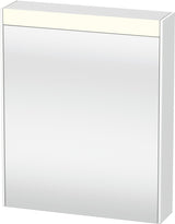 DURAVIT Brioso Spiegelschrank 620 mm graphit matt – 1 Tür links, LED-Beleuchtung, Steckdose