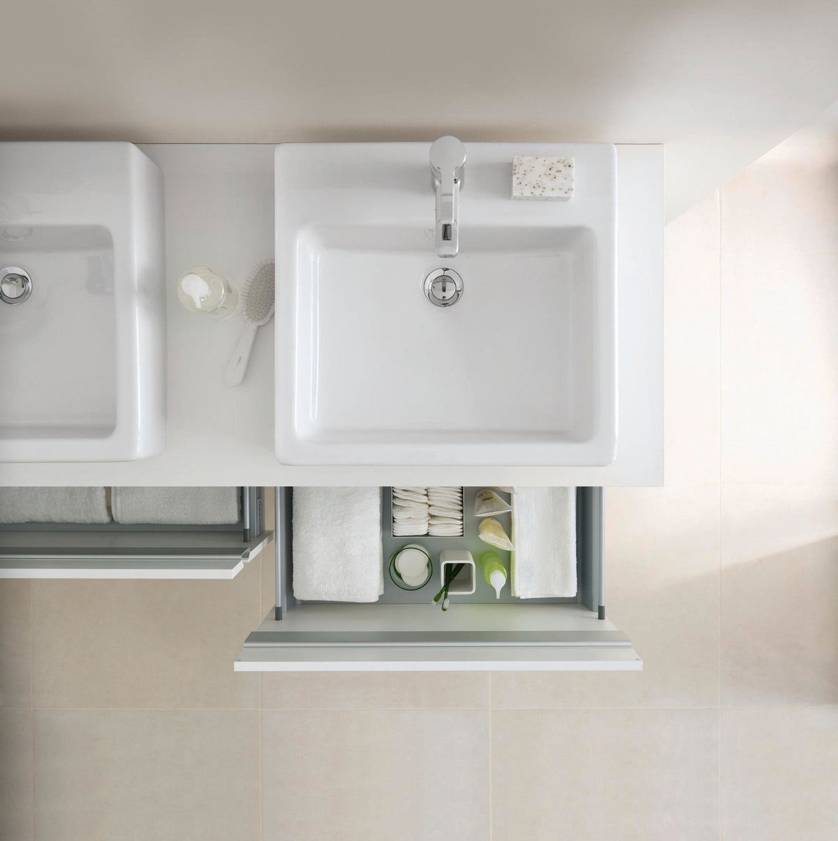 Duravit DU Design Siphon Schwarz Matt – Flaschensiphon Universal mit Rosette
