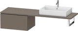 DURAVIT L-Cube Unterschrank 720 mm weiß matt – 1 Auszug, wandhängend, Tip-on