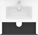 Duravit L-Cube Waschtischunterbau 820 mm taupe matt mit 2 Schubkästen und Tip-On-Technik