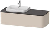 Duravit Waschtischunterbau Happy D.2 Plus 1300 mm taupe supermatt mit Tip-On-Technik
