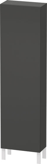 DURAVIT L-Cube Hochschrank 500 mm graphit matt – 1 Tür, Soft-Close, wandhängend