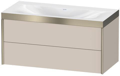 Duravit XViu Möbelwaschtischset 1000x480mm mit Viu Waschtisch und 2 Schubkästen