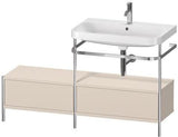 Duravit Happy D.2 Plus Waschtischunterbau 1400 mm mit Metallkonsole und Keramikwaschtisch