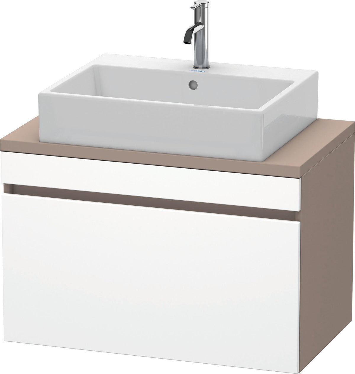 Duravit DuraStyle Waschtischunterbau 800 mm betongrau matt mit 1 Auszug und Soft-Close