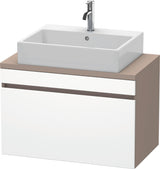 Duravit DuraStyle Waschtischunterbau 800 mm betongrau matt mit 1 Auszug und Soft-Close