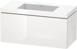 DURAVIT L-Cube Waschtischset 1000x480mm mit Vero Air Möbelwaschtisch, ohne Überlauf, s-matt