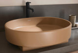DURAVIT Balcoon Konsole 1400x370x550 mm mit Ausschnitt links, Lava Struktur