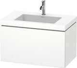 Duravit Waschtischset L-Cube 800x480mm mit Vero Air Möbelwaschtisch, 1 Hahnloch, ohne Überlauf
