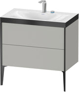 Duravit XViu c-bonded Waschtischset bodenstehend 800 mm mit 2 Auszügen, Push-Open und Soft-Close