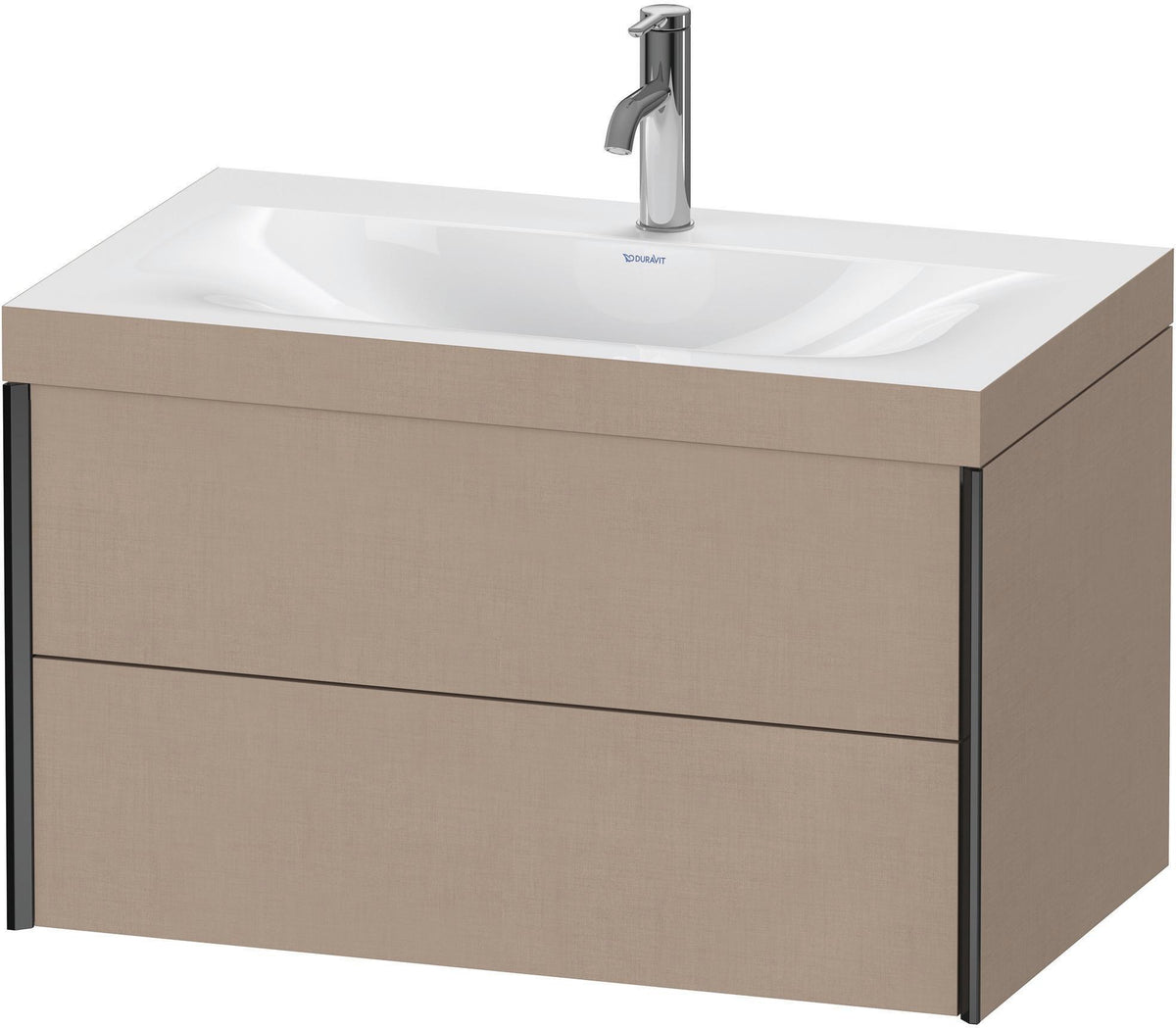 DURAVIT XViu c-bonded Waschtischset wandhängend 800x480x503mm mit 2 Schubkästen, Push-Open und Soft-Close