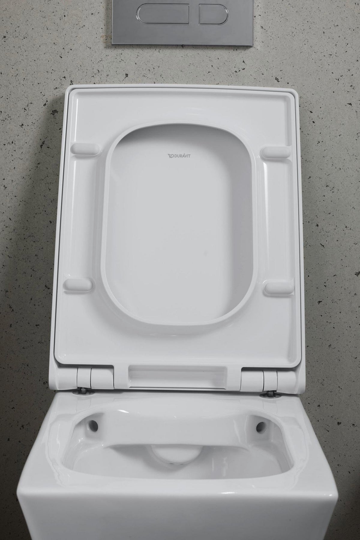 DURAVIT WC-Sitz Design Classics Viu Weiß mit Edelstahl-Scharnieren, ohne Absenkautomatik