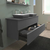 DURAVIT Sivida Spiegelablage 1280x115x35 mm – Chrom/Weiß Matt, inkl. Befestigungsmaterial