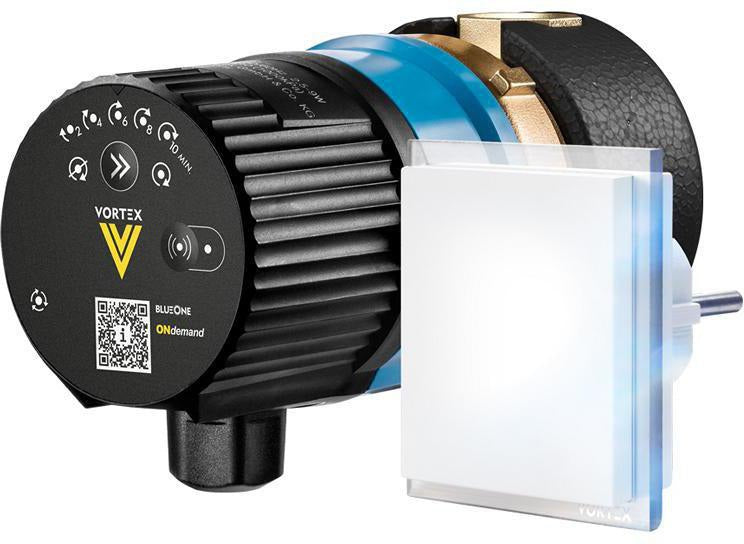 VORTEX BLUEONE BWO 155 R Brauchwasserpumpe mit ONdemand-Modul und Funkschalter, 1/2 Zoll innen