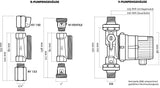 VORTEX Brauchwasserpumpe BWO 155 R SL AUTOlearn mit Selbstlernmodul, Anschluss 1/2" IG