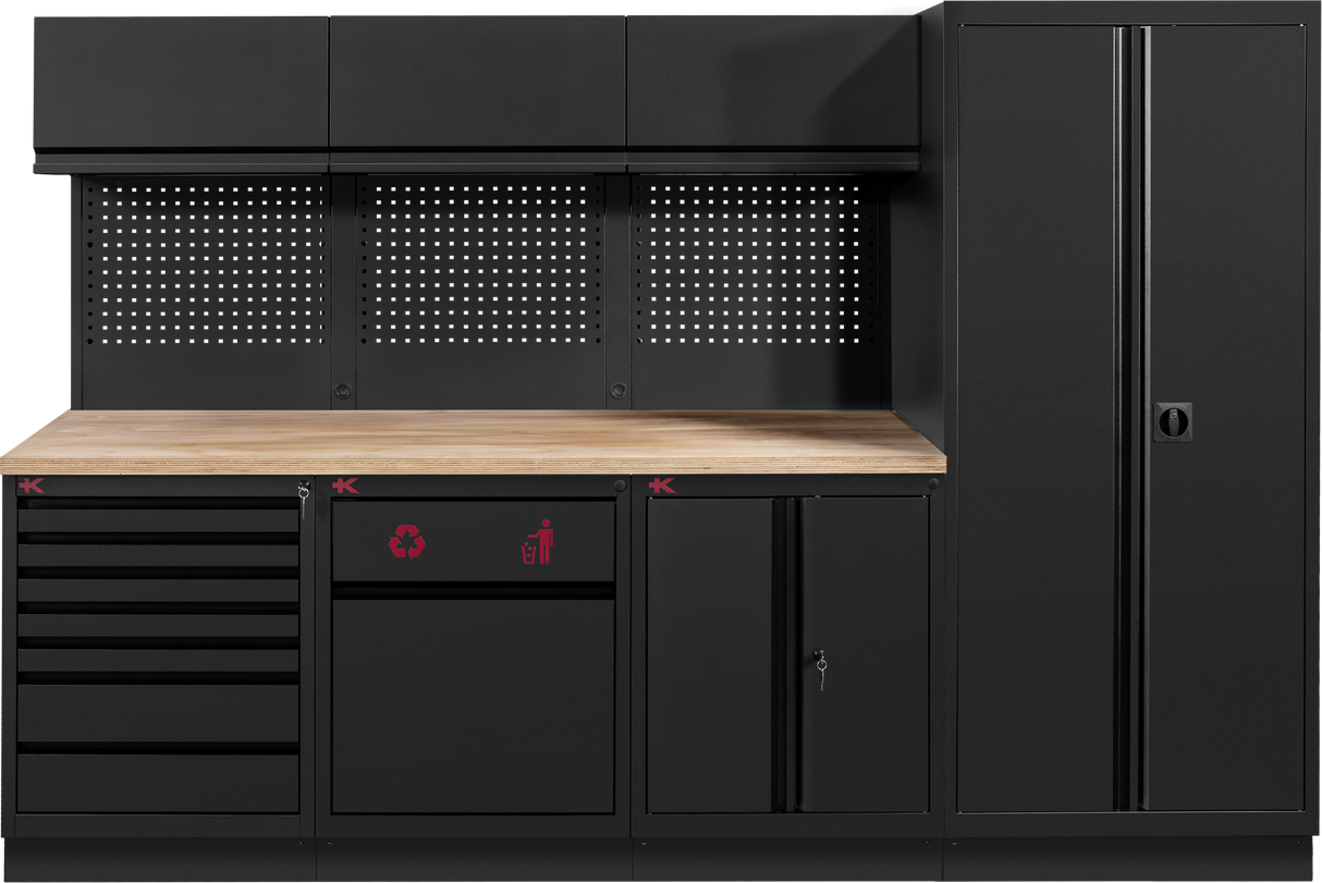 Kraftwerk MOBILIO PRO 4-Element-Werkstatteinrichtung mit Hochschrank - Made in Germany - Art. 119.007.200