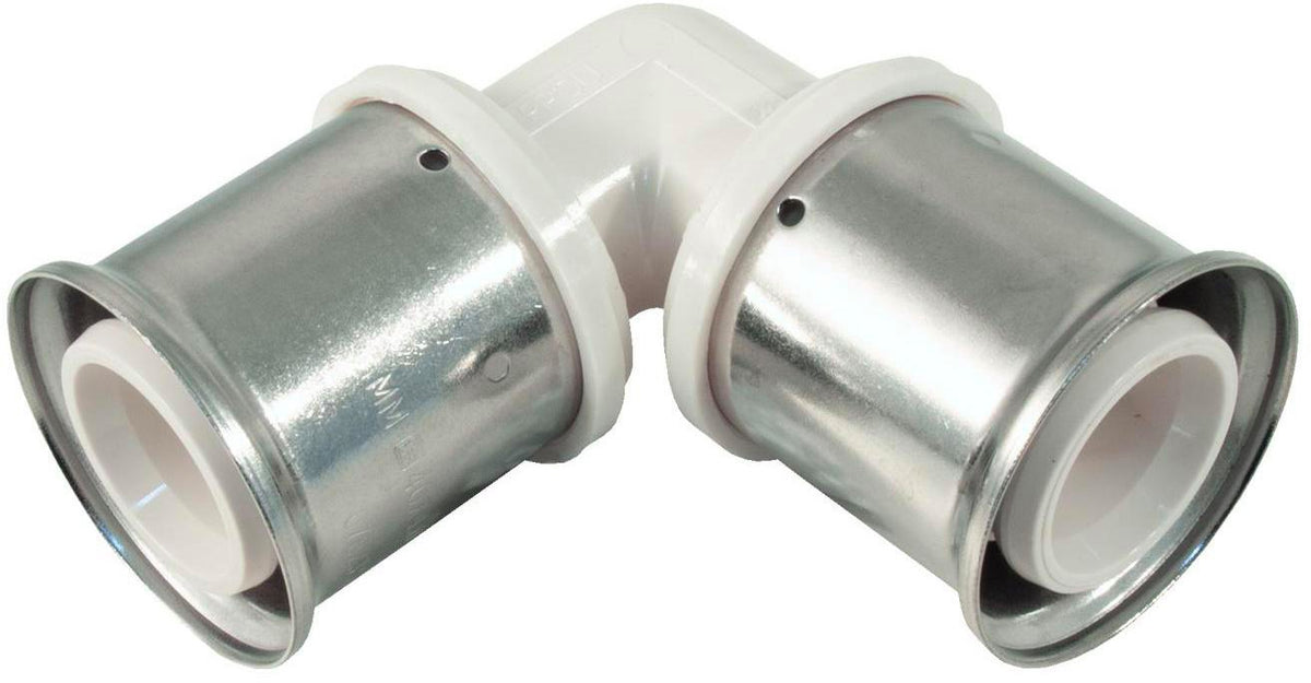 MULTITUBO Press-Winkel 90° aus PPSU 16x16 mm – 10 Stück, DVGW & KIWA geprüft