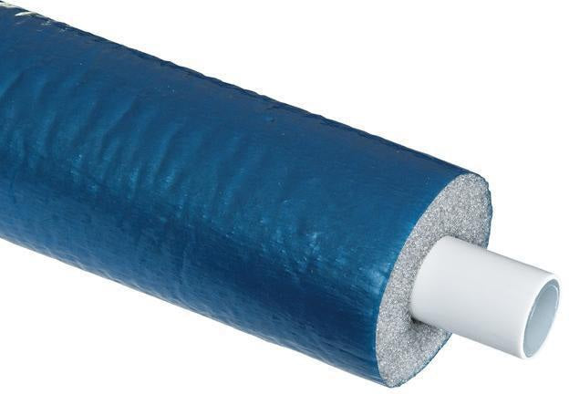 MULTITUBO Verbundrohr PLUS S13 weiß mit blauer Dämmung 16x2mm – 50m Ring