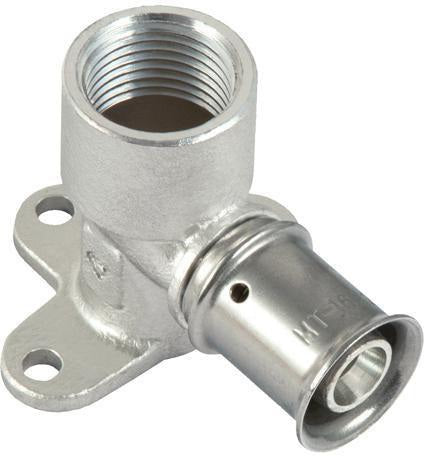 MULTITUBO Press-Wandscheibe mit Flansch ZetaPlus 16x1/2Z IG – 10 Stück