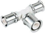 MULTITUBO Press-T-Stück aus PPSU 16x16x16mm – DVGW & KIWA zertifiziert, 10er-Pack
