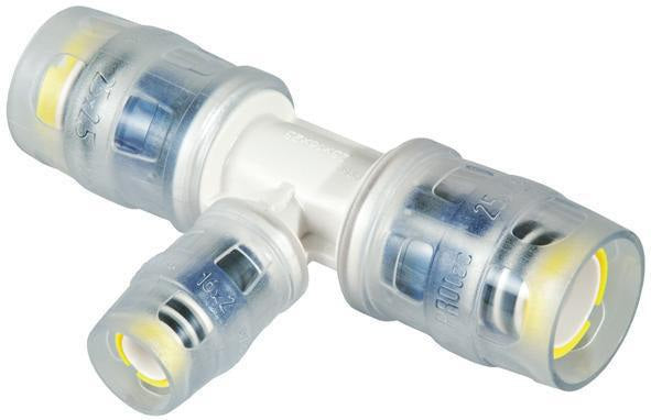 MULTITUBO Steck-T-Stück 20x16x16 mm PPSU – DVGW & KIWA geprüft