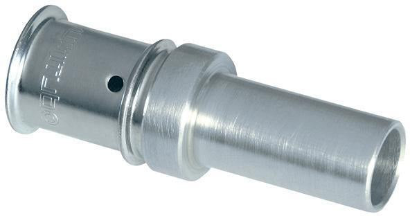 MULTITUBO Press-Übergang auf Kupfer 16x2 mm – Cu 15 mm, verzinnt, mit Sichtfenster