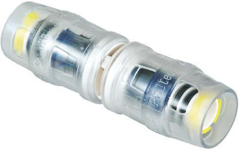 MULTITUBO Steck-Kupplung 16x16 mm von DW – PPSU Fitting mit transparenter Kontrollhülse